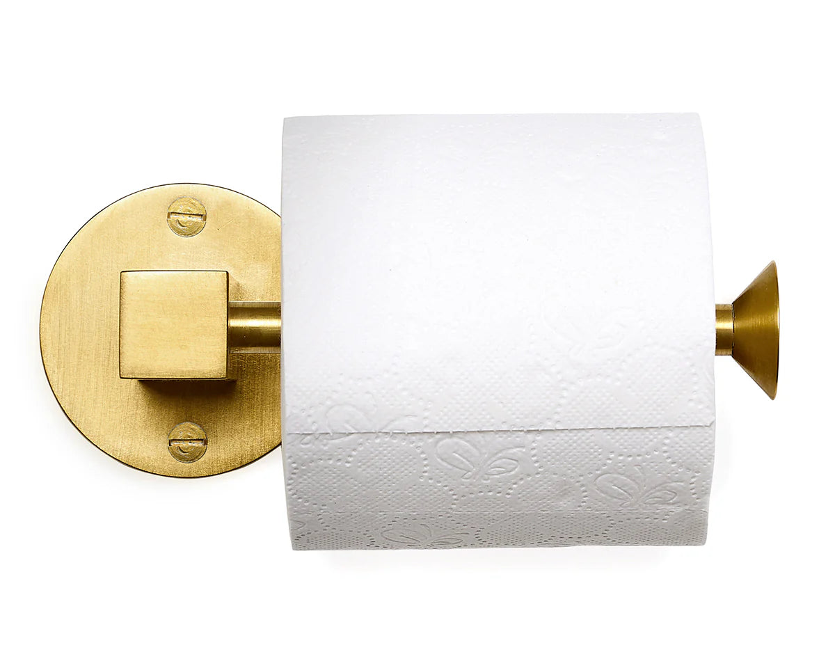 Shapes Roll Holder - Brass